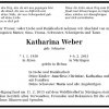 Schuster Katharina 1930-2015 Todesanzeige